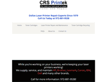 Tablet Screenshot of crsprintek.com